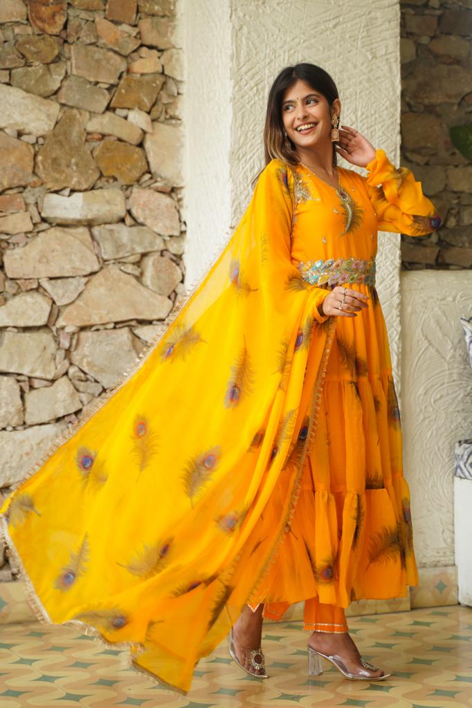 Masakali Chiffon Anarkali Set