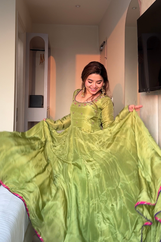 Madhubala Tissue Anarkali Set