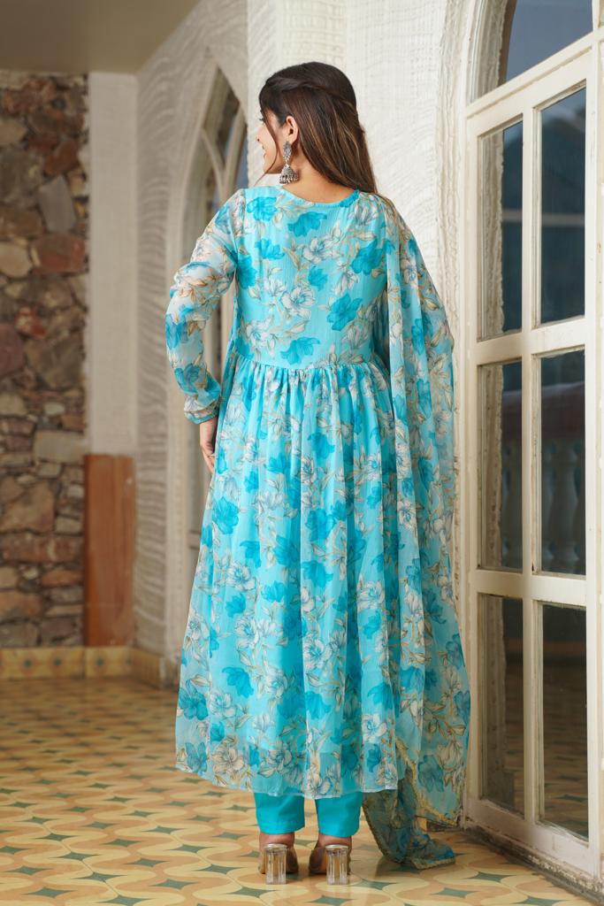 Samaa Floral Anarkali Set