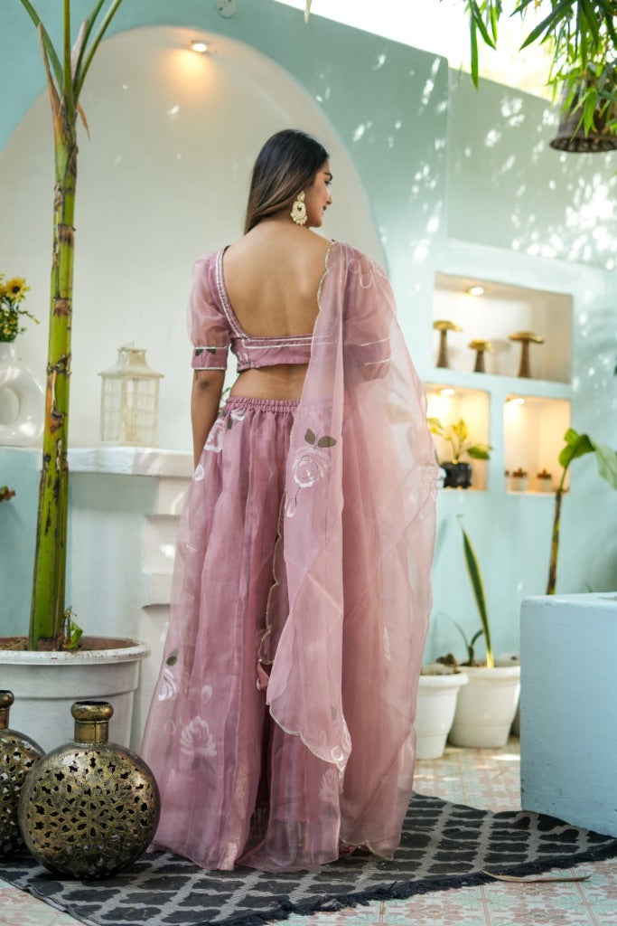 Kashni Handpainted Lehenga Set