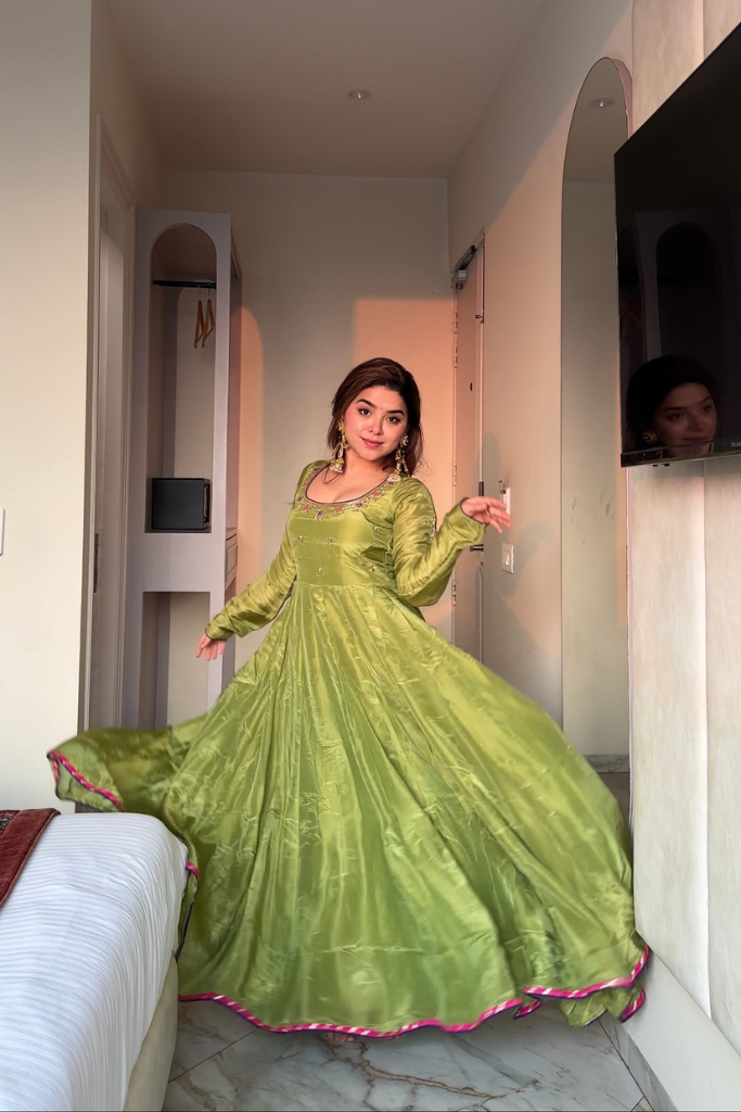 Madhubala Tissue Anarkali Set