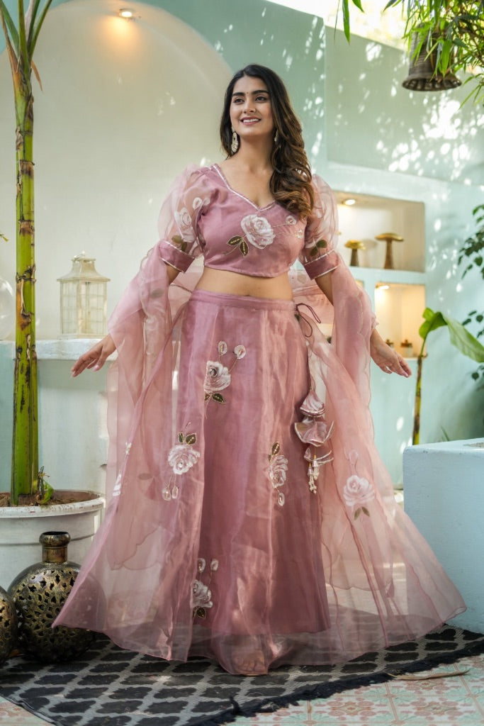 Kashni Handpainted Lehenga Set