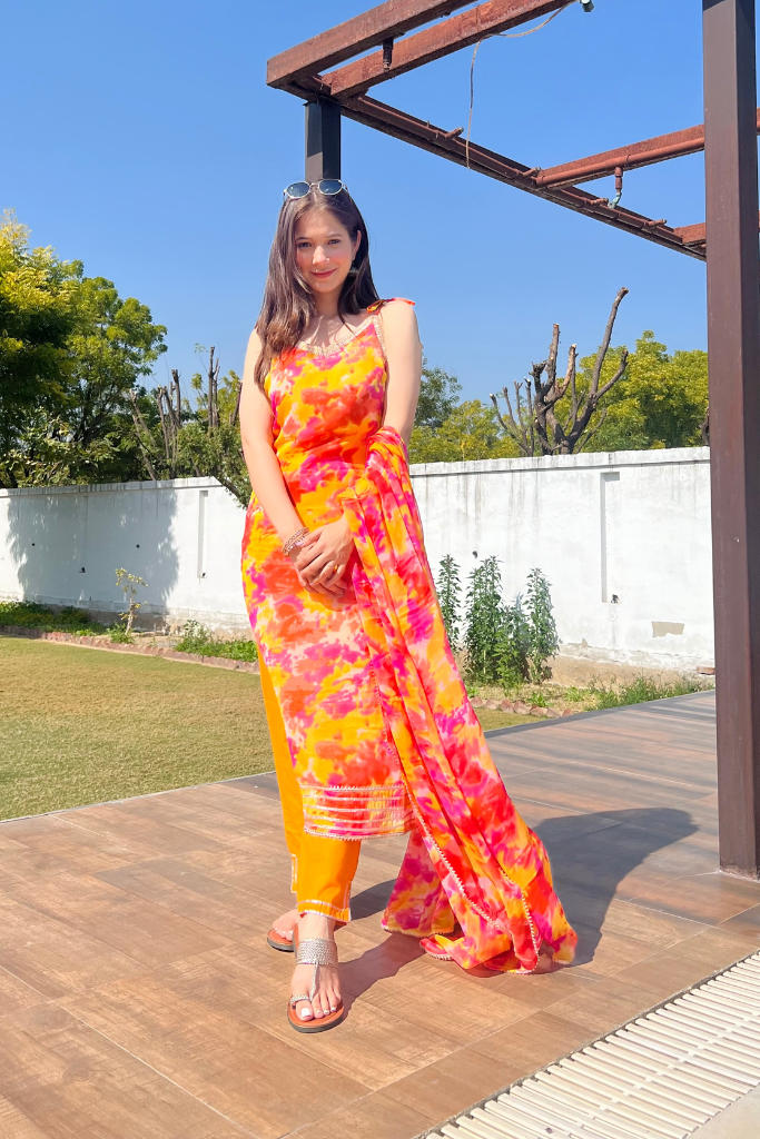 Sunset Chiffon Suit Set