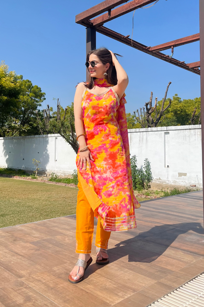 Sunset Chiffon Suit Set