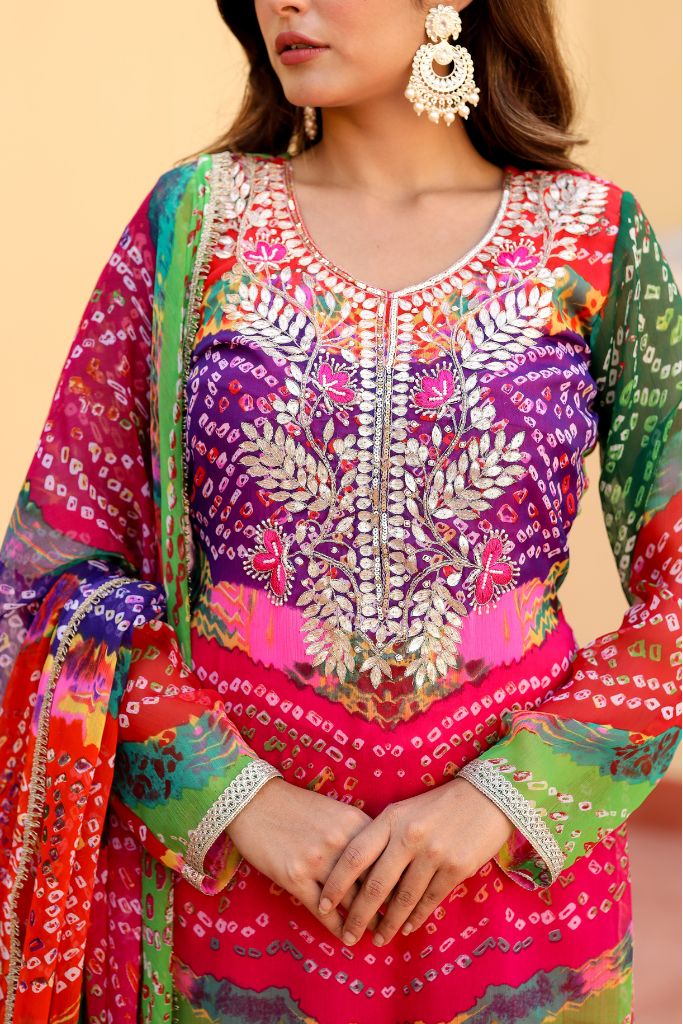 Sahiba Chiffon Sharara Set