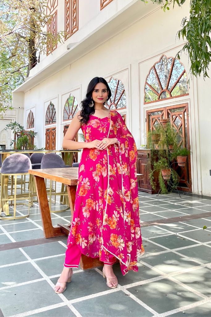 Apoorva Floral Anarkali Set