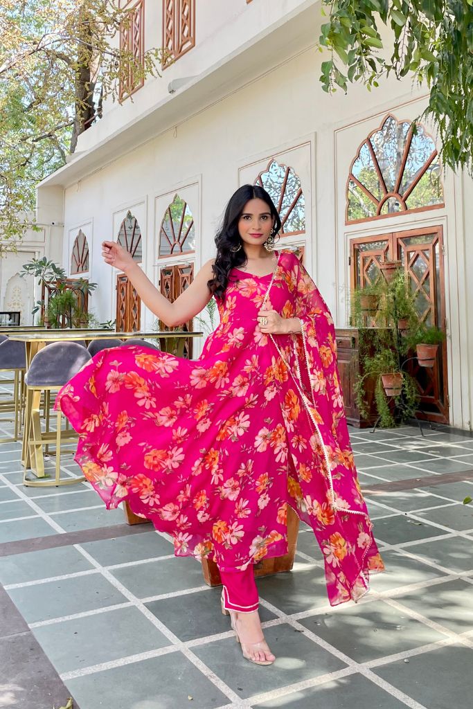 Apoorva Floral Anarkali Set