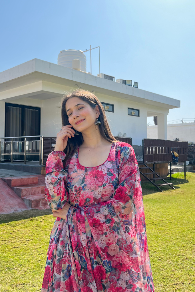 Inara Floral Anarkali Set