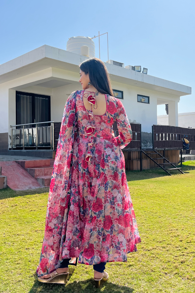 Inara Floral Anarkali Set