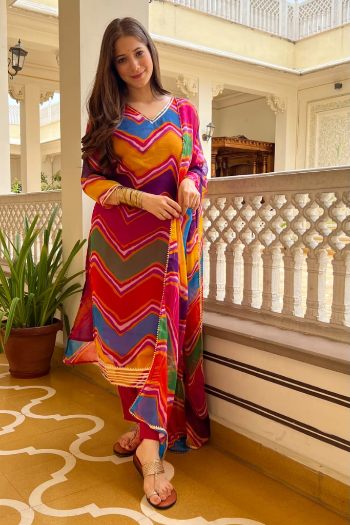 Lehariya Chiffon Suit Set