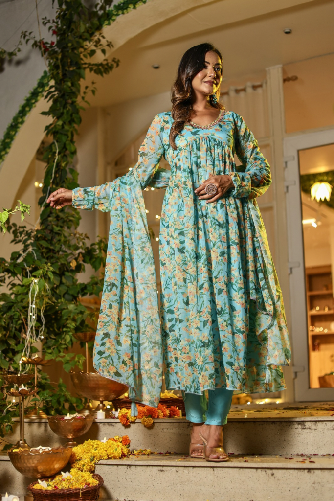 Rihana Chiffon Suit Set