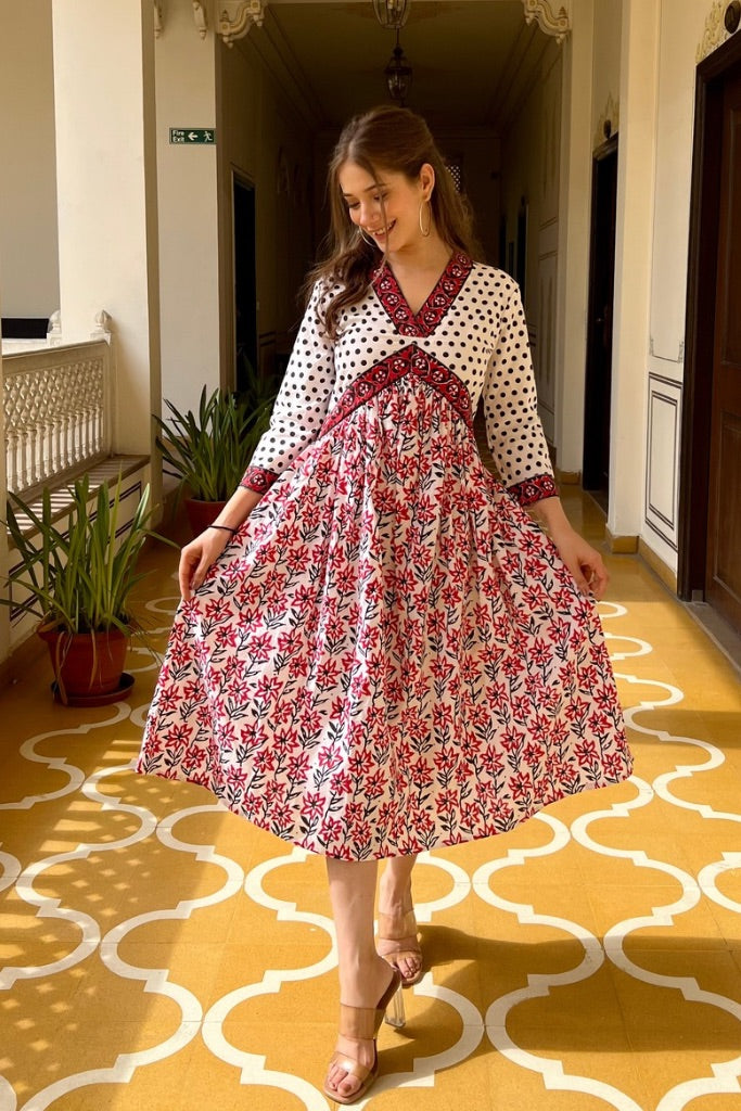 Polka Petals Dress